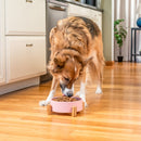 Nat & Jules Large Pink 8 inch Stoneware Ceramic and Wood Pet Bowl With Stand