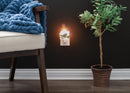 Nat & Jules Dean Crouser Chickadee on Branch White 5 x 3 Ceramic Birdhouse Night Light
