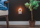 Nat & Jules Dean Crouser Cardinal Pair White 5 x 3 Ceramic Birdhouse Night Light