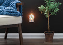 Nat & Jules Dean Crouser Flock of Butterflies White 5 x 3 Ceramic Birdhouse Night Light