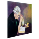 Dicksons Praying Wise Woman Over Bible Taupe Tones 16 x 20 Cardboard Wall Sign Plaque