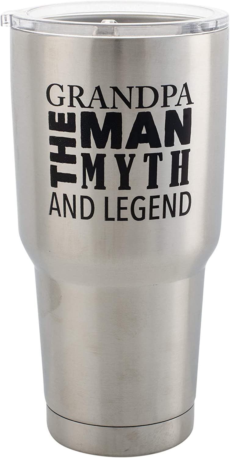 Grandpa, The Man The Myth The Legend 30 Oz Stainless Steel Travel Mug with Lid