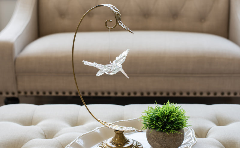 DEMDACO Hummingbird Iridescent Clear 3 Inch Acrylic Seasonal Hanging Figurine Ornament