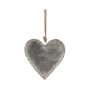 DEMDACO Heart Metallic 6 x 6 Metal Christmas Decorative Hanging Figurine Ornament