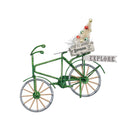 DEMDACO Bicycle Festive Green 6 x 4 Metal Christmas Decorative Hanging Figurine Ornament