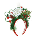 Point Me to Mistletoe LED Light Up Adults One Size Polyester Christmas Fashion Headband