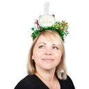 Point Me to Mistletoe LED Light Up Adults One Size Polyester Christmas Fashion Headband