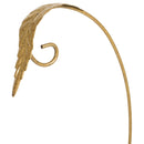 DEMDACO Leaf Pattern Gold Tone 12 x 7 Iron Metal Christmas Ornament Display Stand