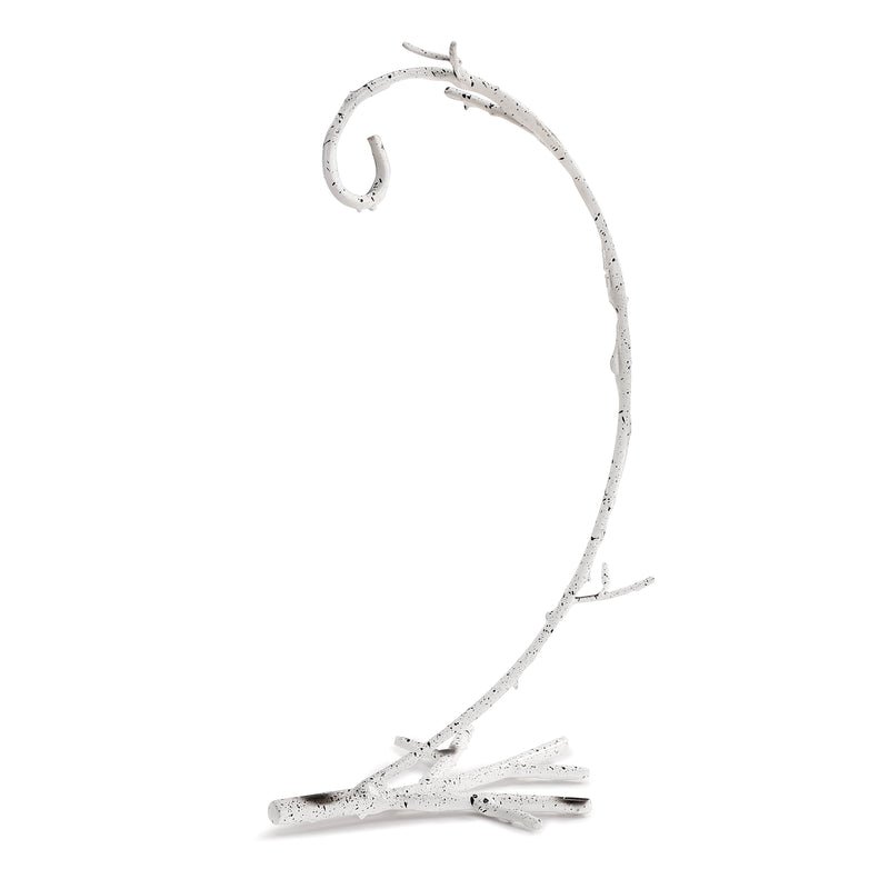 DEMDACO Tree Branch Winter White 13 x 4 Iron Metal Holiday Ornament Display Stand