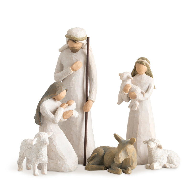 Willow Tree Nativity, Sculpted Hand-Painted Nativity Figures, 6-Piece Set