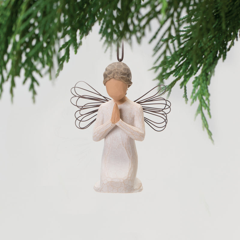 Willow Tree Angel of Prayer Ornament, Sculpted Hand-Painted Figure