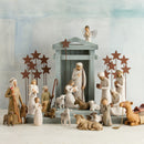 Willow Tree Creche, Hand-Painted Nativity Backdrop