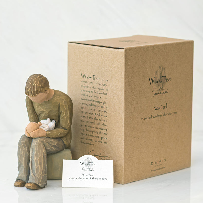 Willow Tree New Dad, Sculpted Hand-Painted Figure