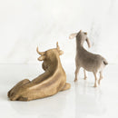 Willow Tree Ox and Goat, Sculpted Hand-Painted Nativity Figures, 2-Piece Set