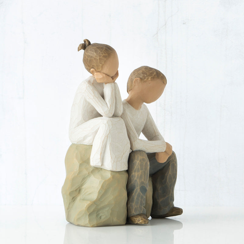 Willow Tree Brother and Sister, Sculpted Hand-Painted Figure