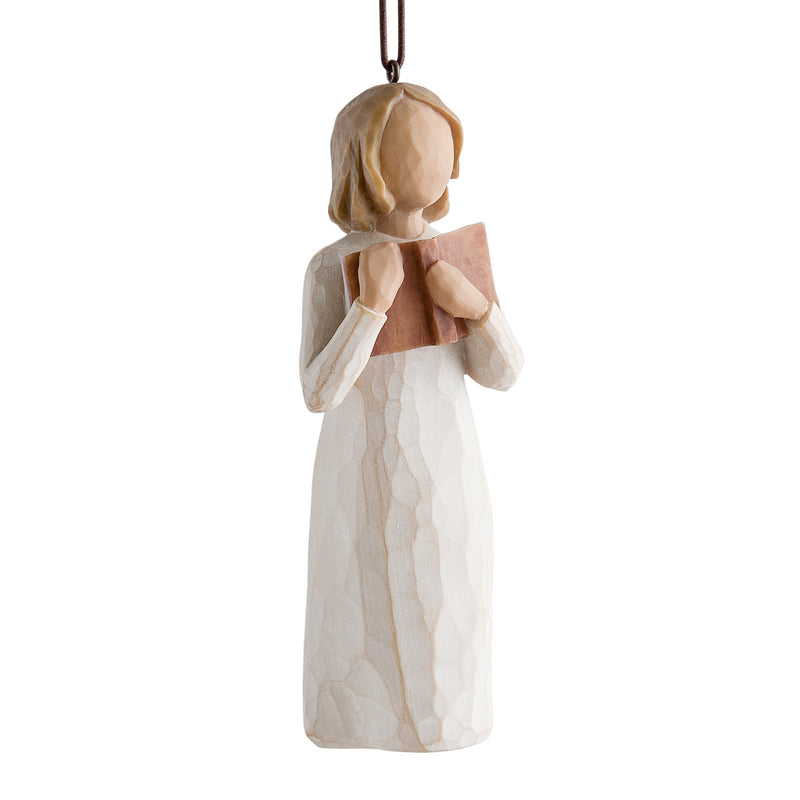 Willow Tree Love of Learning Ornament, Sculpted Hand-Painted Figure