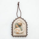 Willow Tree Holy Family Metal-Edged Ornament, Sculpted Hand-Painted bas Relief