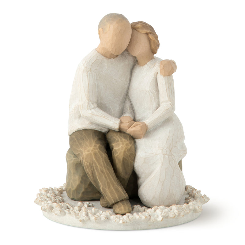 Willow Tree Anniversary, sculpted hand-painted cake topper