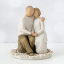 Willow Tree Anniversary, sculpted hand-painted cake topper