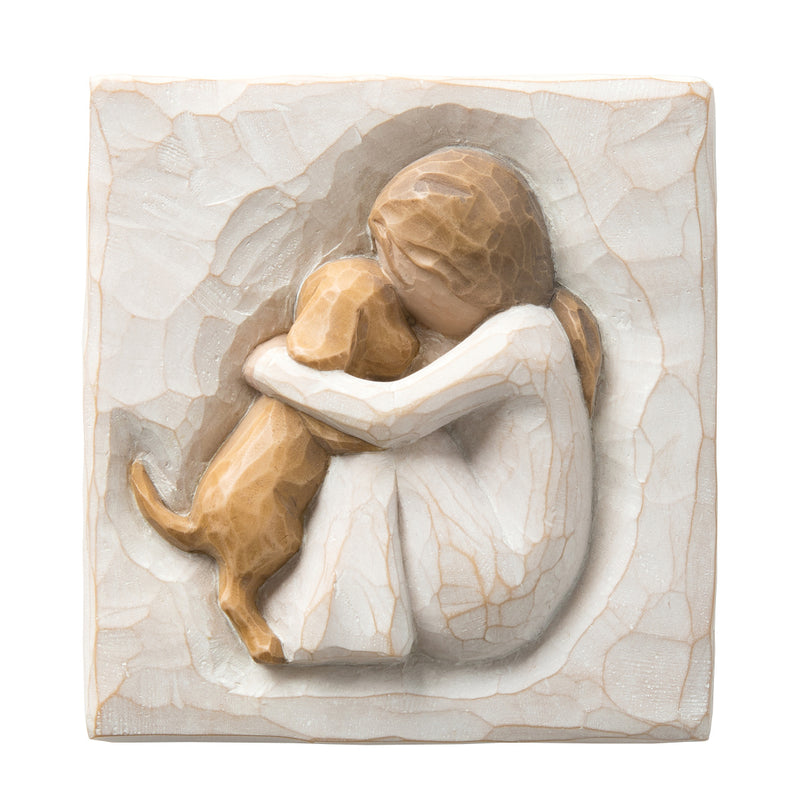 Willow Tree True Plaque, Sculpted Hand-Painted bas Relief
