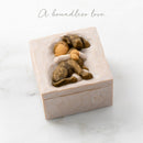 Willow Tree Hug (dark dog), sculpted hand-painted Keepsake Box