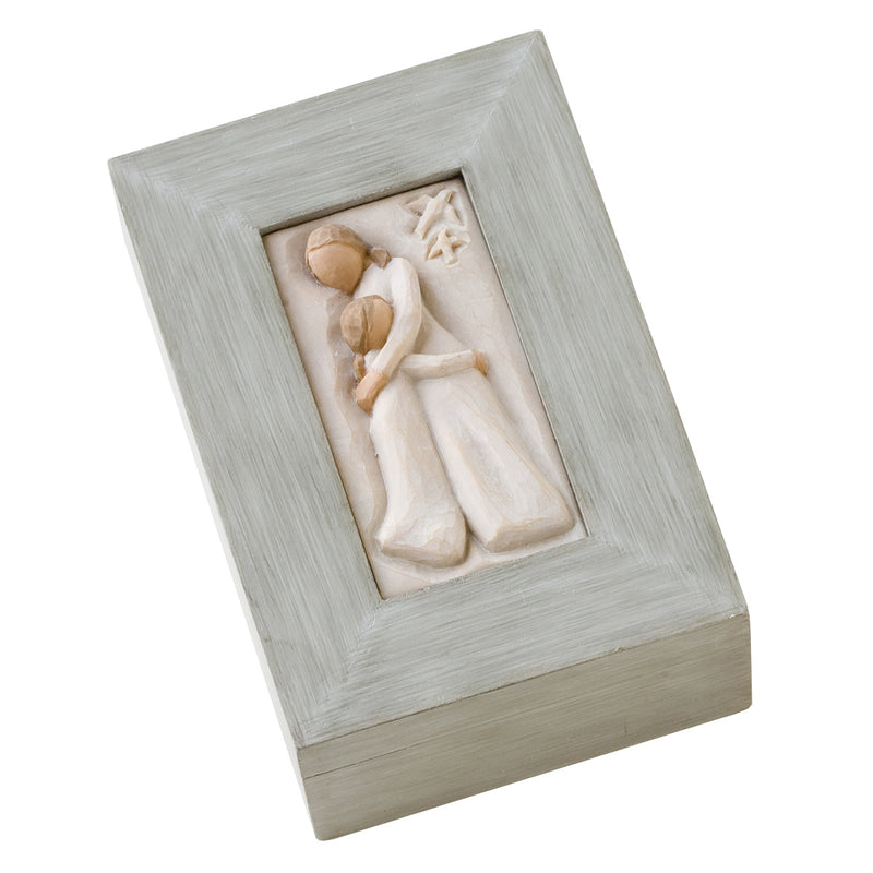 Willow Tree, Sculpted Hand-Painted Memory Box (Mother and Daughter)