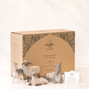 Willow Tree Sheltering Animals for The Holy Family, Sculpted Hand-Painted Nativity Figures, 4-Piece Set