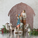 Willow Tree Sheltering Animals for The Holy Family, Sculpted Hand-Painted Nativity Figures, 4-Piece Set