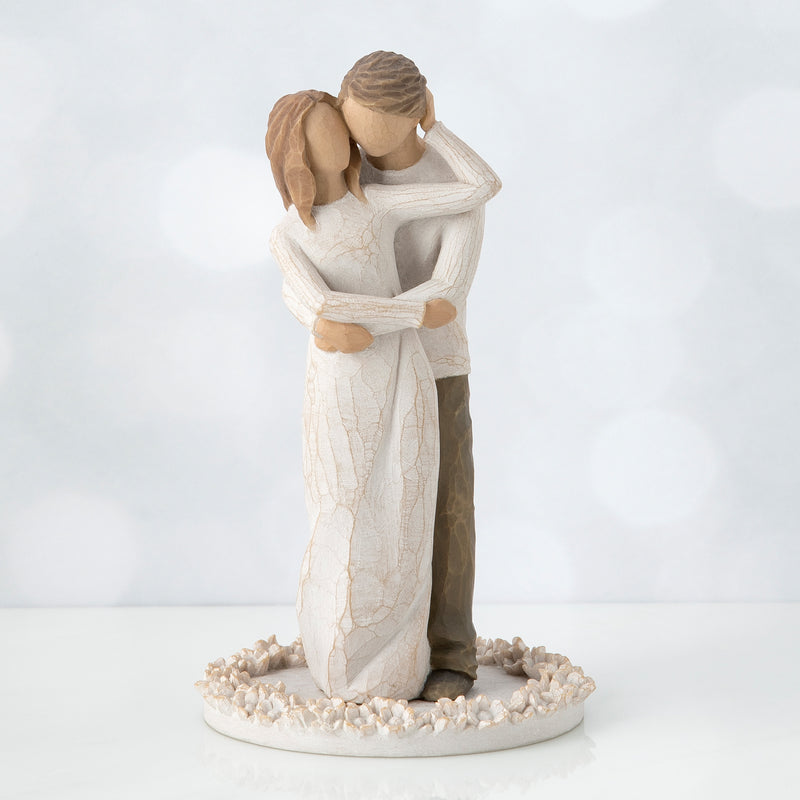 Willow Tree Together, sculpted hand-painted cake topper