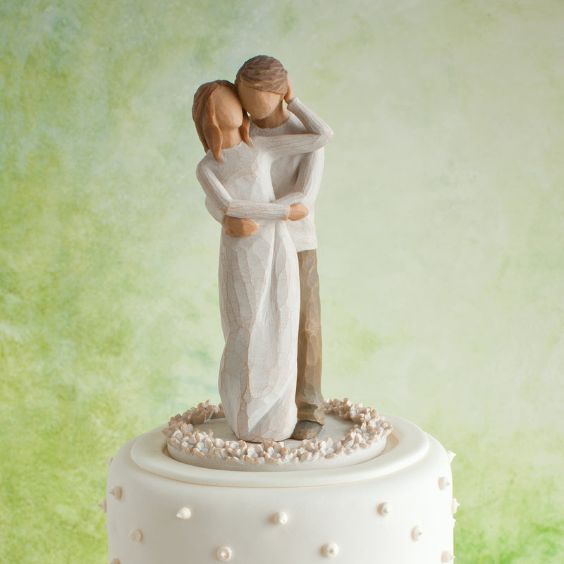 Willow Tree Together, sculpted hand-painted cake topper