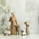 Willow Tree Zampognaro (Shepherd with Bagpipe), Sculpted Hand-Painted Nativity Figure
