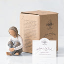 Willow Tree Spirited Child (Darker Skin Tone & Hair Color), Sculpted Hand-Painted Figure