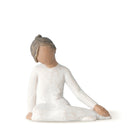 Willow Tree Thoughtful Child (Darker Skin Tone & Hair Color), Sculpted Hand-Painted Figure