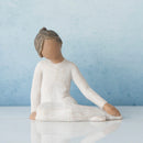Willow Tree Thoughtful Child (Darker Skin Tone & Hair Color), Sculpted Hand-Painted Figure