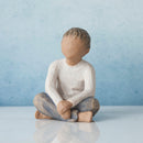 Willow Tree Imaginative Child (Darker Skin Tone & Hair Color), Sculpted Hand-Painted Figure