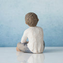 Willow Tree Imaginative Child (Darker Skin Tone & Hair Color), Sculpted Hand-Painted Figure