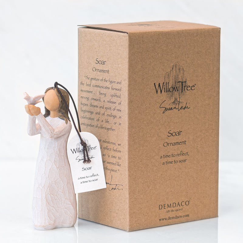 Willow Tree Soar Ornament, Sculpted Hand-Painted Figure