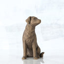 Willow Tree Love My Dog (Dark), Sculpted Hand-Painted Figure