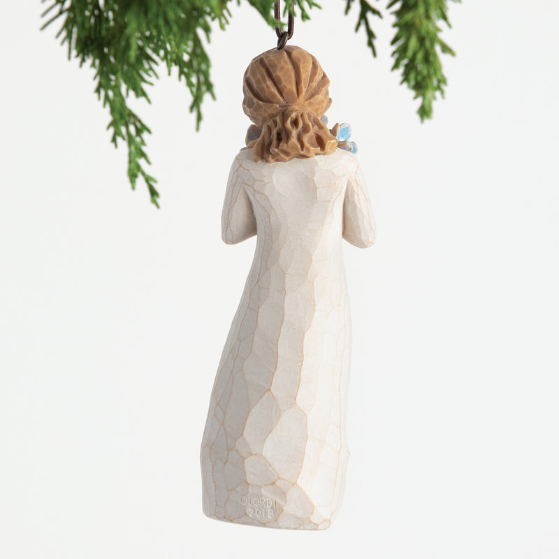 Willow Tree Forget-me-not Ornament, Sculpted Hand-Painted Figure