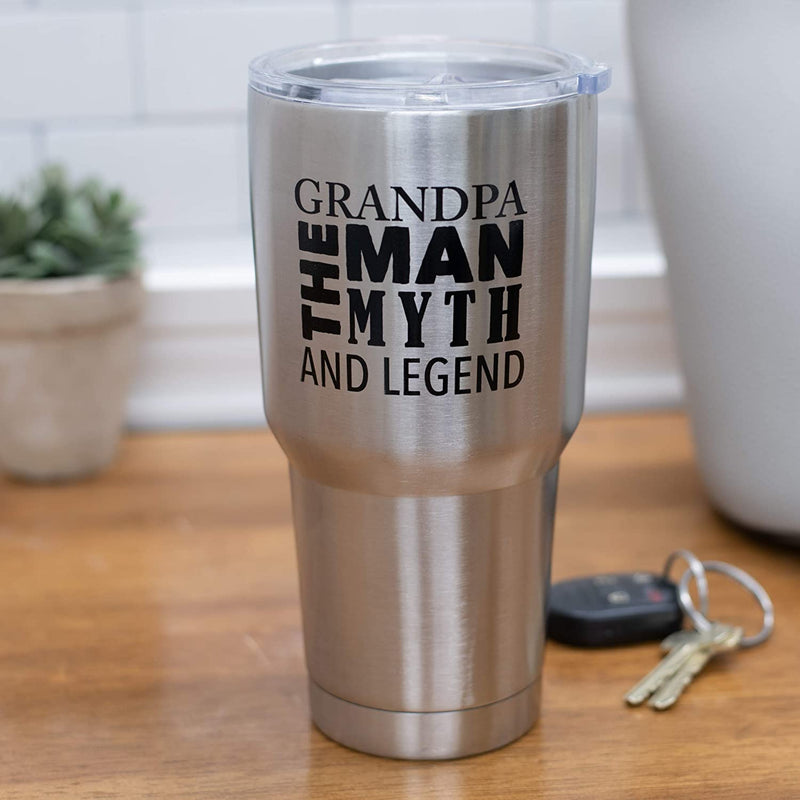 Grandpa, The Man The Myth The Legend 30 Oz Stainless Steel Travel Mug with Lid