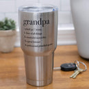 Elanze Designs Grandpa Family Definition Jumbo 30 Ounce Stainless Steel Travel Mug with Lid
