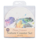 DEMDACO Dean Crouser Nature Assorted Watercolor 4 x 4 Absorbent Ceramic and Cork Coasters Set of 4