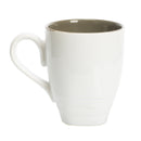 DEMDACO Dean Crouser Wolf Watercolor Gray On White 16 Ounce Glossy Stoneware Mug With Handle