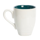 DEMDACO Loon Watercolor Black On White 16 Ounce Glossy Stoneware Mug With Handle