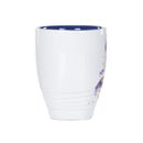 Iris Watercolor Purple On White 16 Ounce Glossy Stoneware Mug With Handle