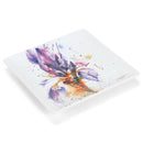 Demdaco Dean Crouser Watercolor 7 x 7 Ceramic Stoneware Decorative Snack Plate (Iris Flower)