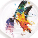 DEMDACO Dean Crouser Kaleidoscope Butterfly Watercolor Rainbow 5 x 5 Glossy Stoneware Spoon Rest
