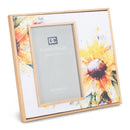 DEMDACO Dean Crouser Sunflower Yellow Flower Wall Art Holds 4 x 6 Photo in 8.75 x 7.75 Wood and Canvas Tabletop Picture Frame