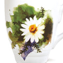Dean Crouser Chamomile Herbal Floral Watercolor Yellow 16 ounce Glossy Ceramic Stoneware Mug