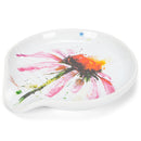 Dean Crouser Echinacea Herbal Floral Watercolor Red 5 x 5 Ceramic Stoneware Spoon Rest